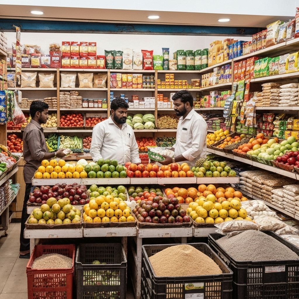 Coimbatore grocery store ambience